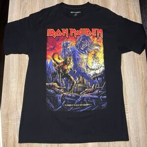 Iron Maiden The Number of the Beast over Hammerstein Vintage TShirt Large